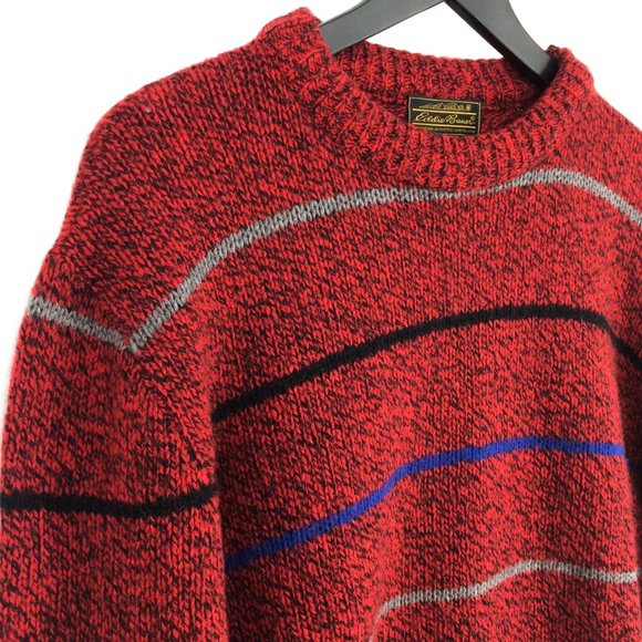 Vintage EDDIE BAUER Wool Blend Grandpa Sweater - Picture 6 of 7